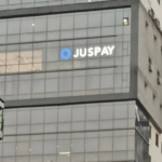 Juspay office building with unicorn graphic after becoming the first unicorn of 2026