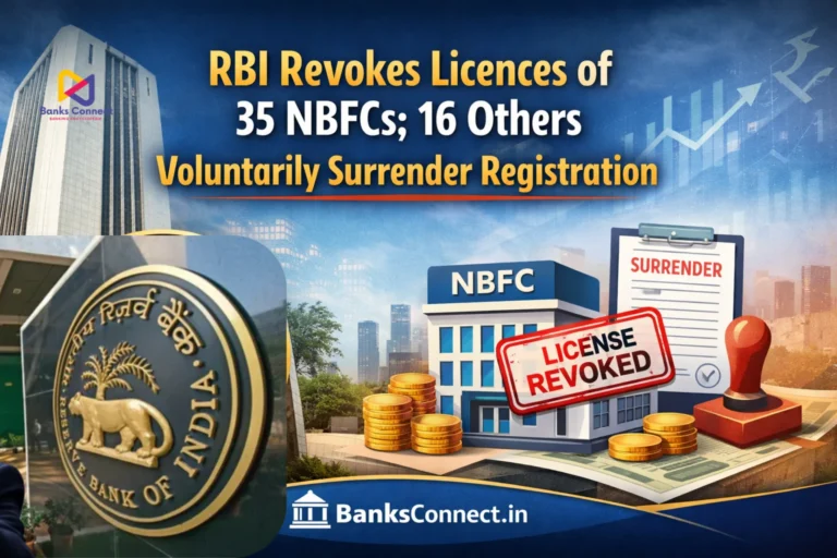 RBI revokes licences of 35 NBFCs while 16 companies voluntarily surrender registration – BanksConnect.in