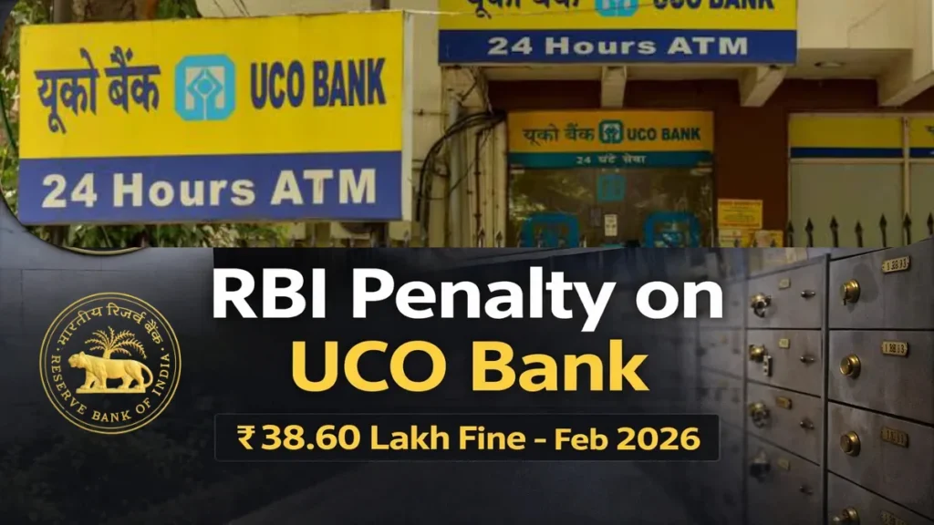 RBI penalty on UCO Bank ₹38.60 lakh February 2026 for savings interest and locker rule violations
