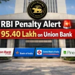 RBI penalty on Union Bank of India 95.40 lakh Bank of India Central Bank Pine Labs 2026